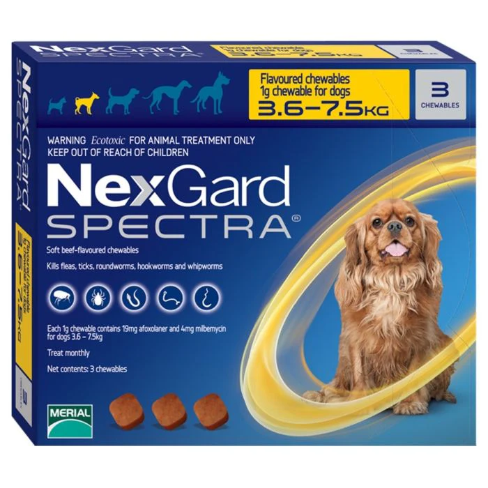 NEXGARD SPECTRA*3,5-7,5KG 6CPR