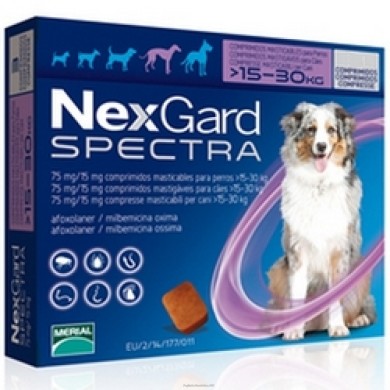 NEXGARD SPECTRA*15-30KG 6CPR