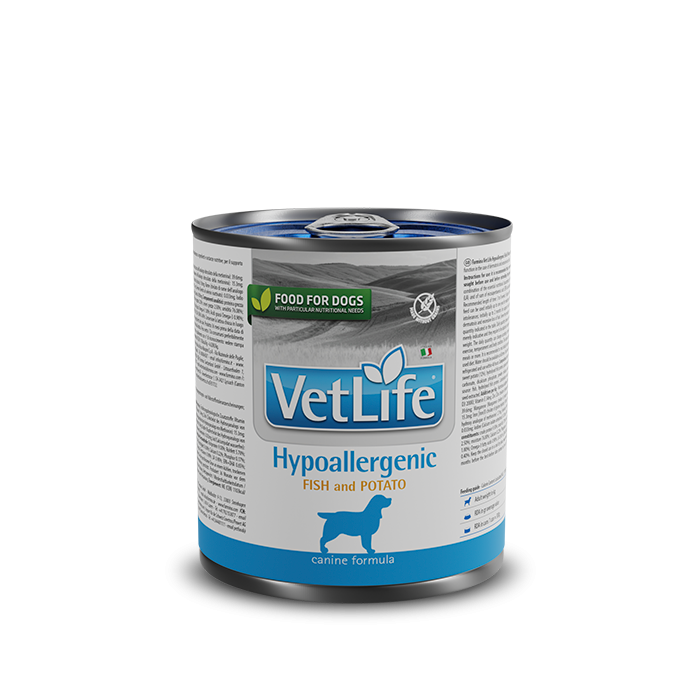 VET LIFE DOG HYP FISH&POT 300G
