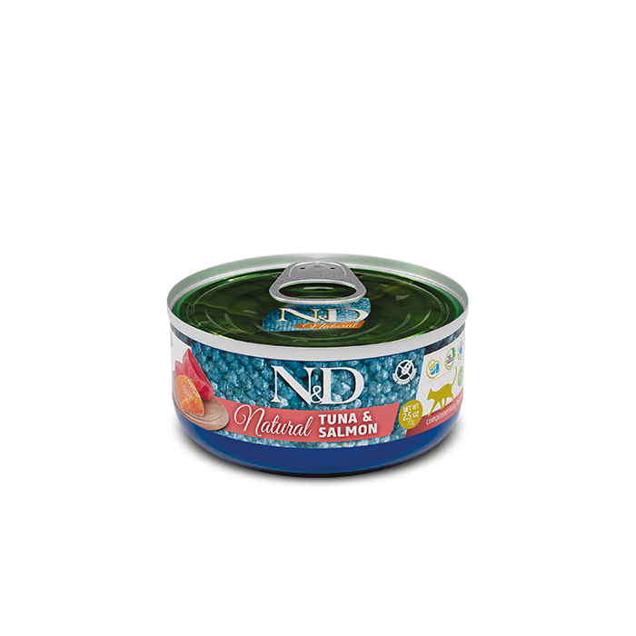 N&D CAT NATURAL TUNA&SALMON80G