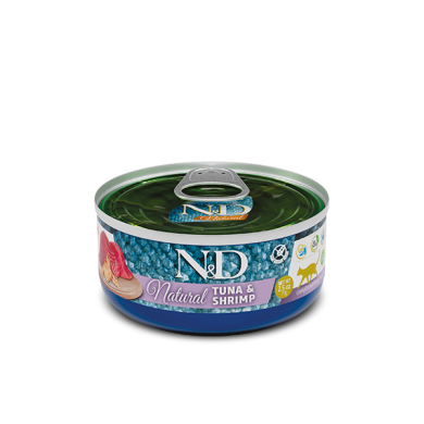 N&D CAT NATURAL TUNA&SHRIMP80G