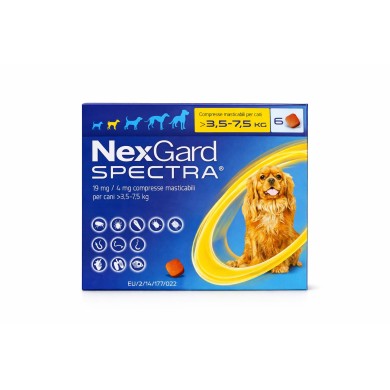 NEXGARD SPECTRA*3,5-7,5KG 6CPR