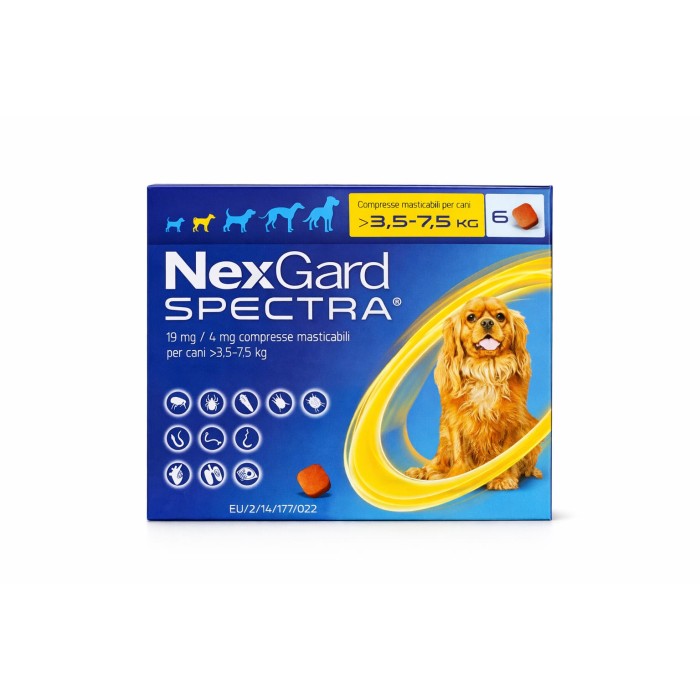 NEXGARD SPECTRA*3,5-7,5KG 6CPR