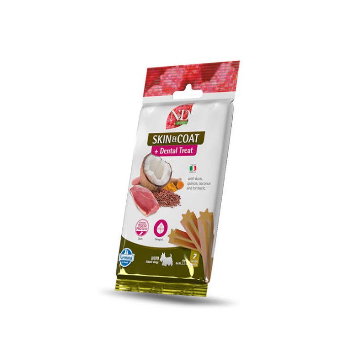 TREATS N&D QUINOA SKIN DUCK MM