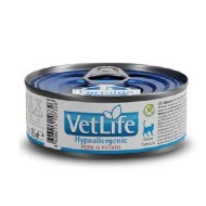 VET LIFE CAT HYP PORK&POT 85G