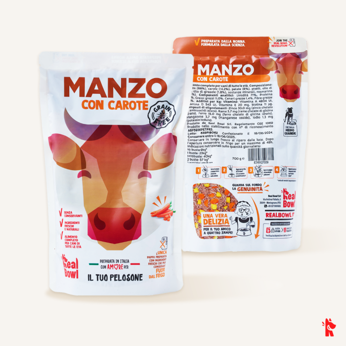 REAL BOWL Busta Manzo senza cereali 700g