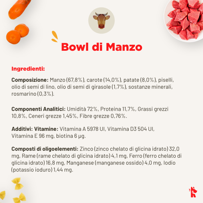 REAL BOWL Busta Manzo senza cereali 700g