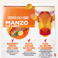 REAL BOWL Pack  14 Buste Manzo senza cereali 700g