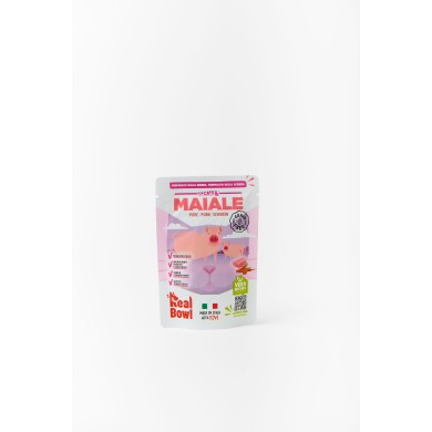 REAL BOWL Busta Maiale senza cereali 80g Gatto