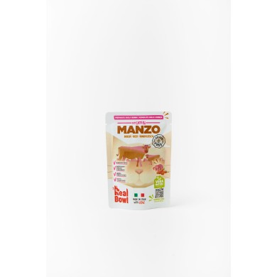 REAL BOWL Busta Manzo senza cereali 80g Gatto