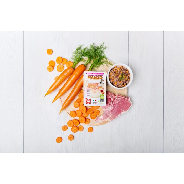REAL BOWL Busta Manzo senza cereali 80g Gatto