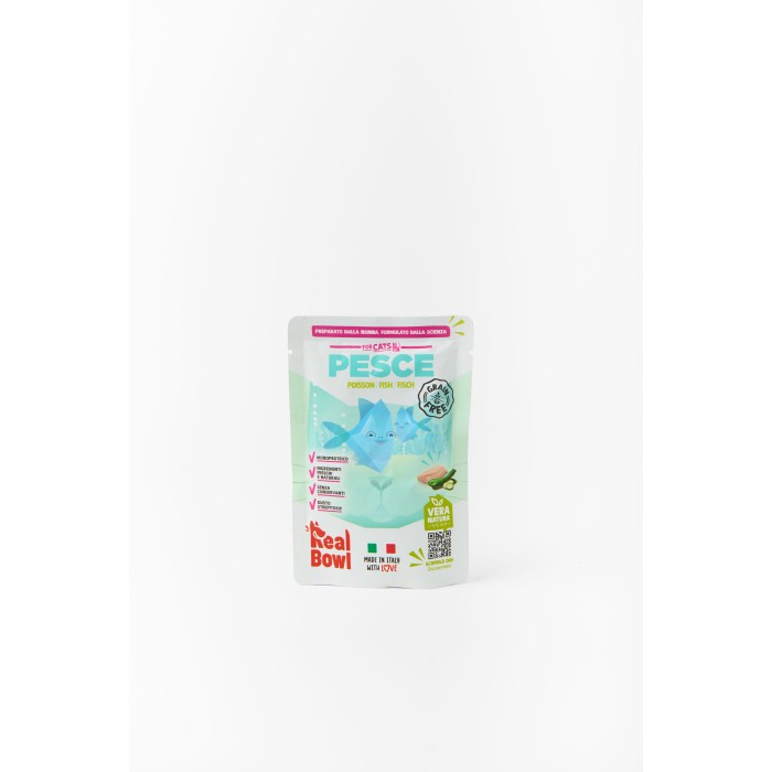 REAL BOWL Busta Pesce senza cereali 80g Gatto