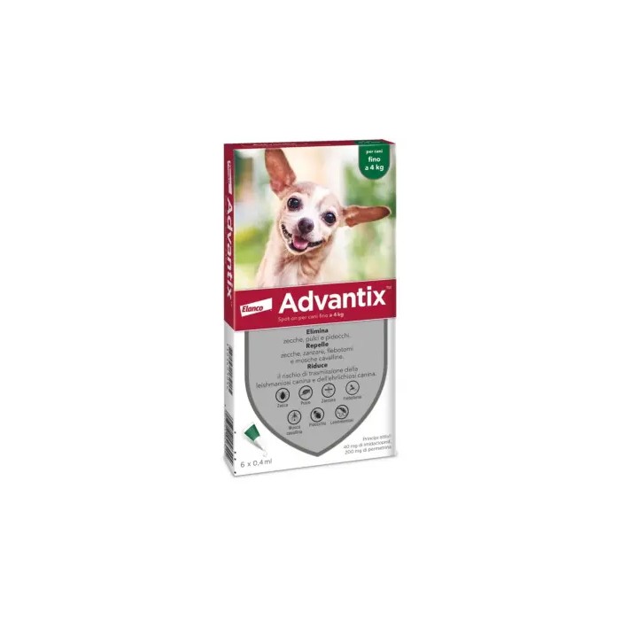 ADVANTIX SPOT ON*6PIP 0-4KG