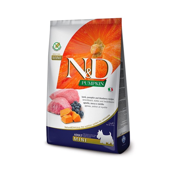 N&D GF P LAMB&BLU AD MINI2,5KG