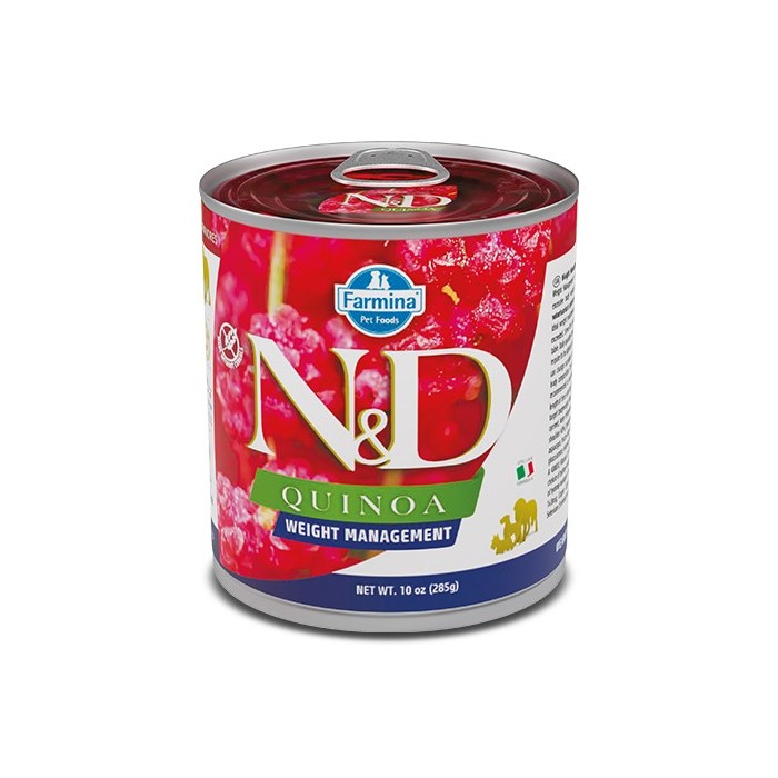 N&D DOG QUINOA WEIGHT MAN 285G