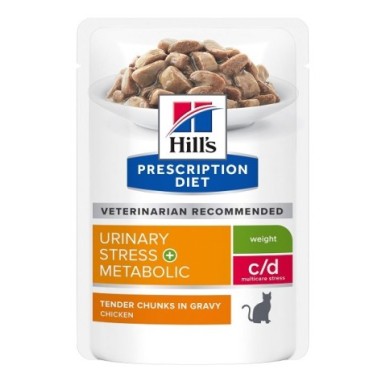 PD FELINE C/D URI STR+META 85G