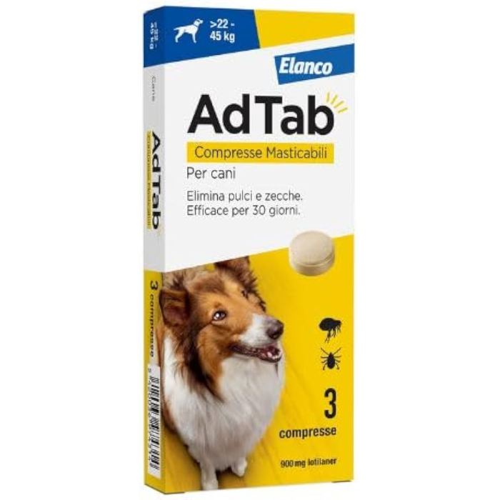 ADTAB*3CPR 900MG CANI 22-45KG