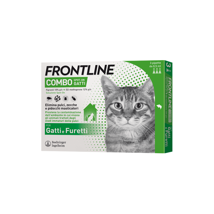 FRONTLINE COMBO*3PIP GATTI/FUR