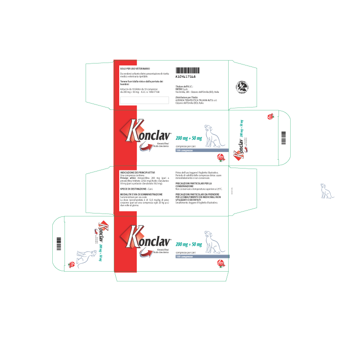 KONCLAV*100CPR 200MG+50MG