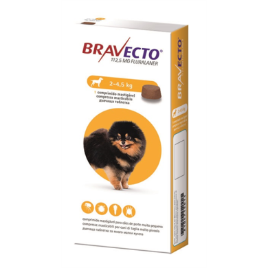 BRAVECTO*1CPR 2-4,5KG 112,5MG
