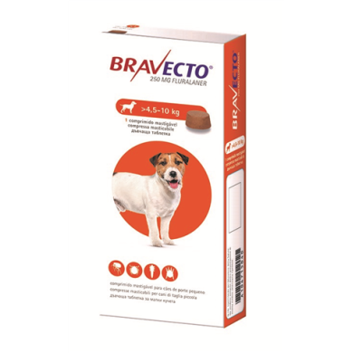 BRAVECTO*1CPR 4,5-10KG 250MG