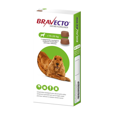 BRAVECTO*2CPR 10-20KG 500MG