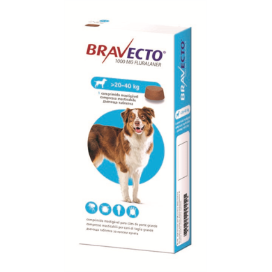 BRAVECTO*1CPR 20-40KG 1000MG