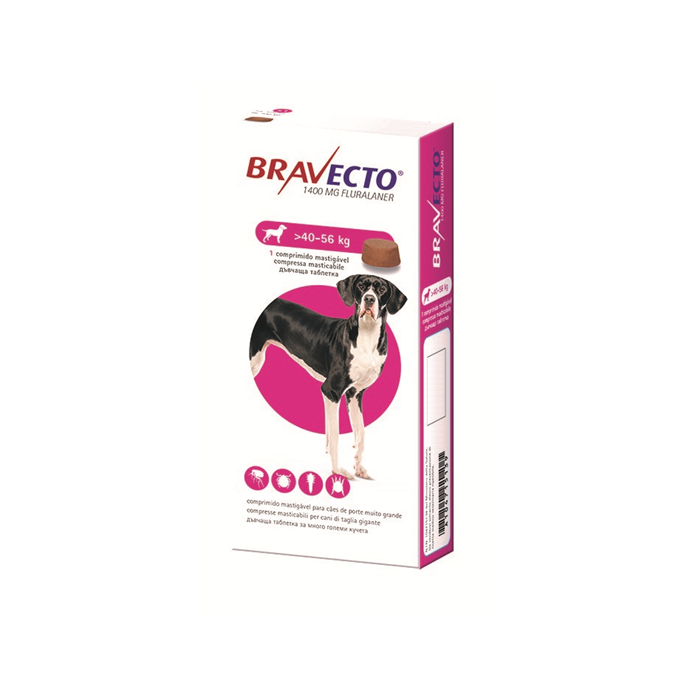 BRAVECTO*1CPR 40-56KG 1400MG
