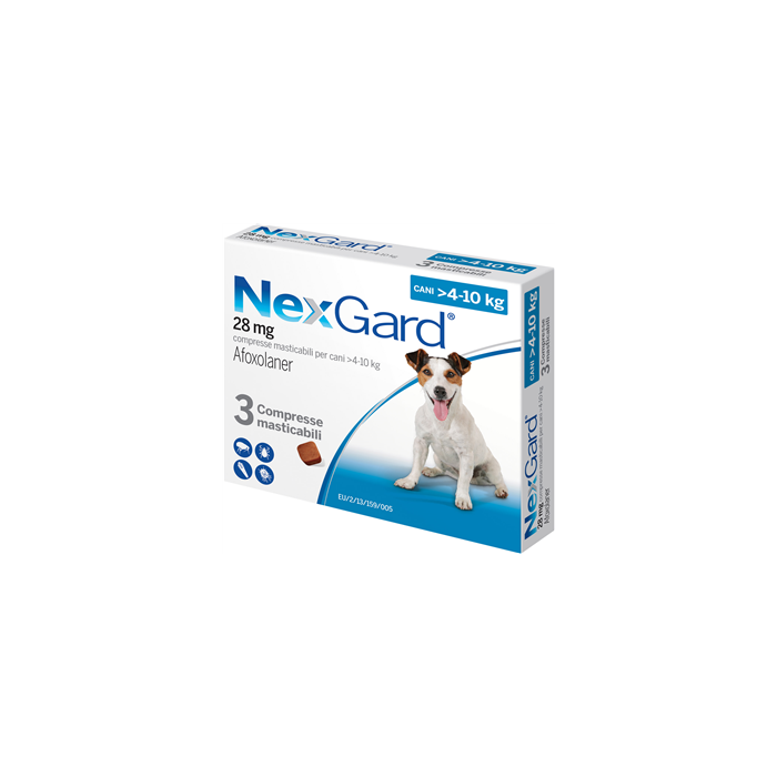 NEXGARD*3CPR 4-10KG 28,3MG