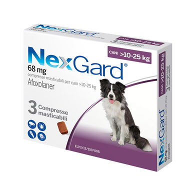 NEXGARD*3CPR 10-25KG 68MG