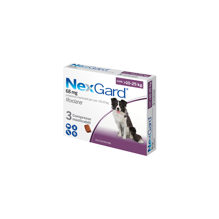 NEXGARD*3CPR 10-25KG 68MG