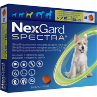 NEXGARD SPECTRA*7,5-15KG 3CPR