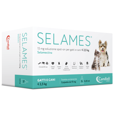 SELAMES*3PIP 2,5KG GATTI/CANI
