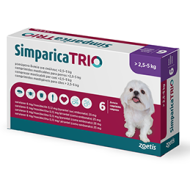 SIMPARICA TRIO*6CPR 2,5-5KG