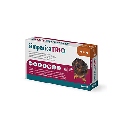 SIMPARICA TRIO*6CPR 5-10KG