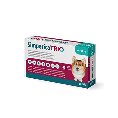 SIMPARICA TRIO*6CPR 10-20KG