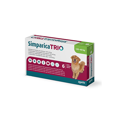SIMPARICA TRIO*6CPR 20-40KG