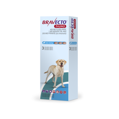 BRAVECTO TRIUNO*3CPR 20-40KG